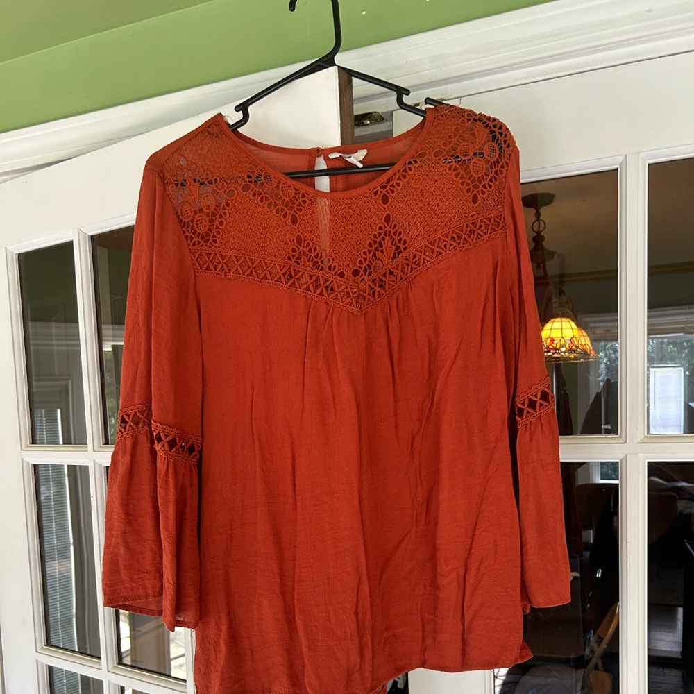 Burnt Orange shirt size large